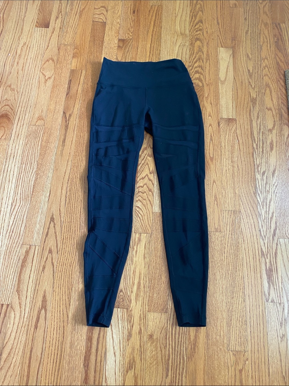 Lululemon Wunder Under Pant (Hi-Rise) Tech Mesh 28" Black Size 8
